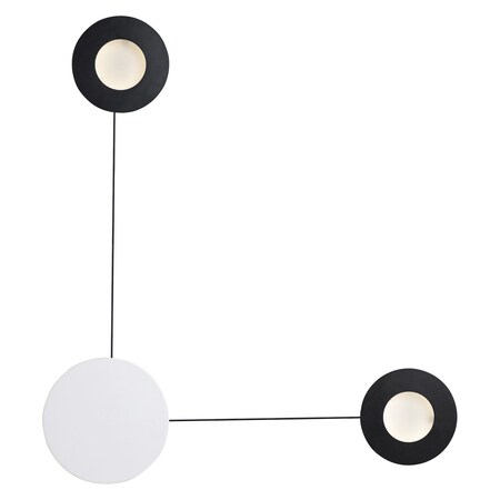 Et2 Orbital 2-Light Led Wall Sconce E23172-BKWT
